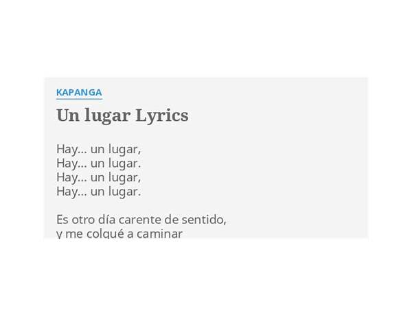 Un Lugar es Lyrics [La Ponderosa]