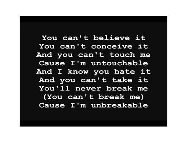Unbreakable en Lyrics [Marc Torch]
