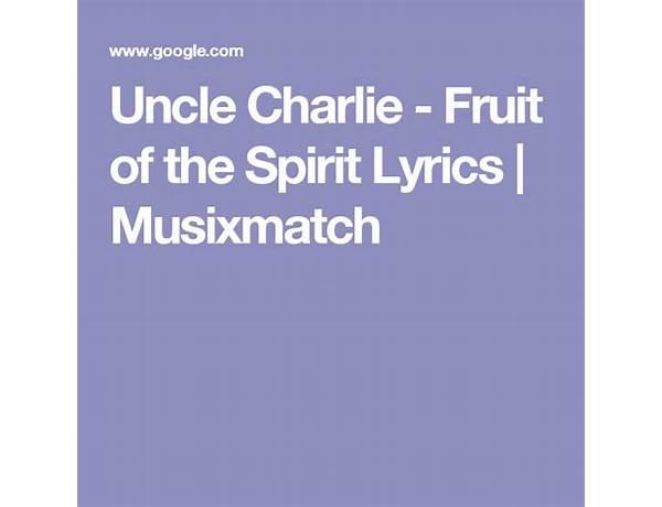 Uncle Charlie en Lyrics [Anti-Nowhere League]