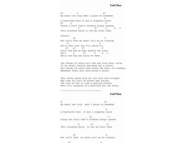 Until Then en Lyrics [Samica]