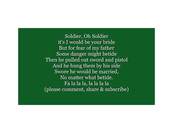 VALIANT SOLDIER en Lyrics [KnownByAlex]