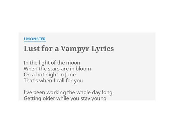 Vampyr en Lyrics [Scream Silence]