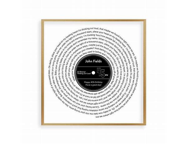 Vinyl en Lyrics [Ademar Locke]