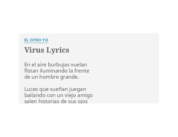 Virus es Lyrics [El Otro Yo]