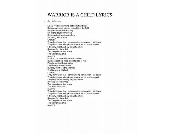 WARRIOR en Lyrics [Kirk Xavier]