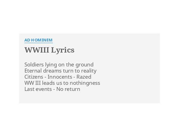 WWIII en Lyrics [Testament]
