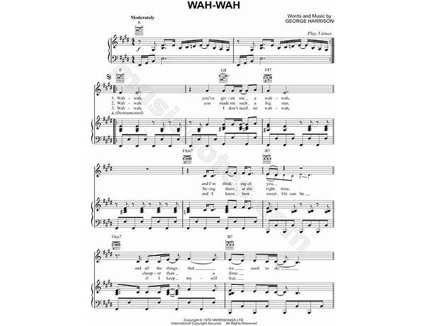 Wah Wah en Lyrics [3rd Root]