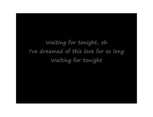 Waiting For Tonight en Lyrics [Tom Petty]