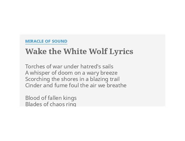 Wake the White Wolf en Lyrics [Miracle of Sound]