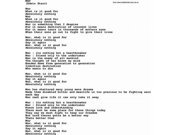 War! en Lyrics [Peeinmysock]