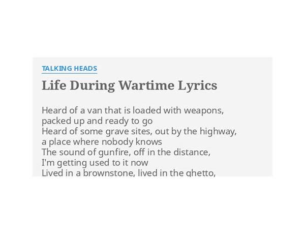 Wartime en Lyrics [Baby\'s Berserk]