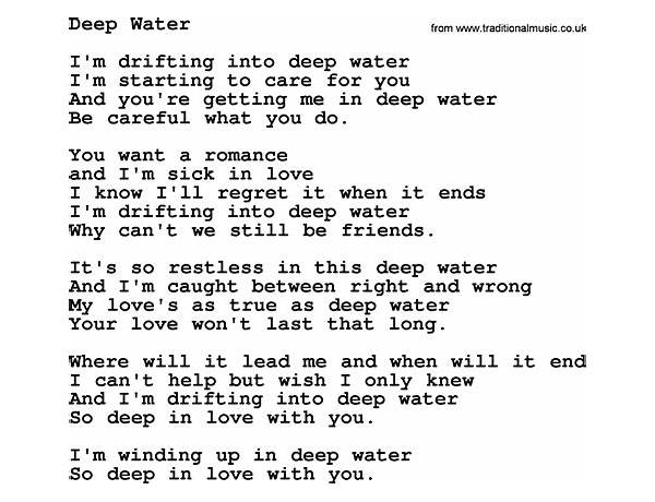Water en Lyrics [September Savior]