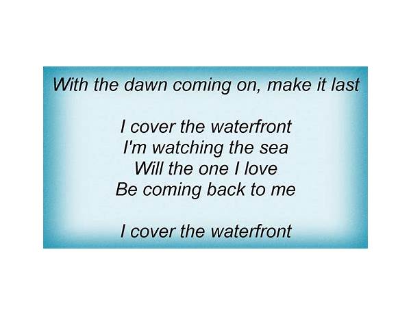 Waterfront Boys en Lyrics [Dan Cody Marston]