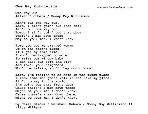 Way Out en Lyrics [Intwine]