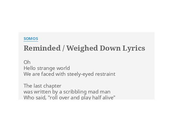Weighted Down en Lyrics [Jay Farrar]