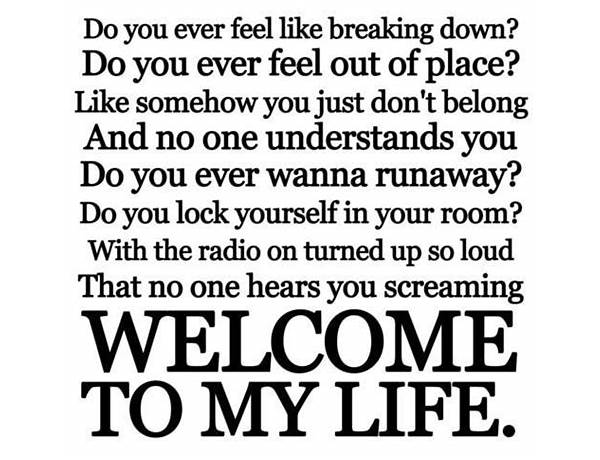 Welcome To My Life en Lyrics [Josef Michel]