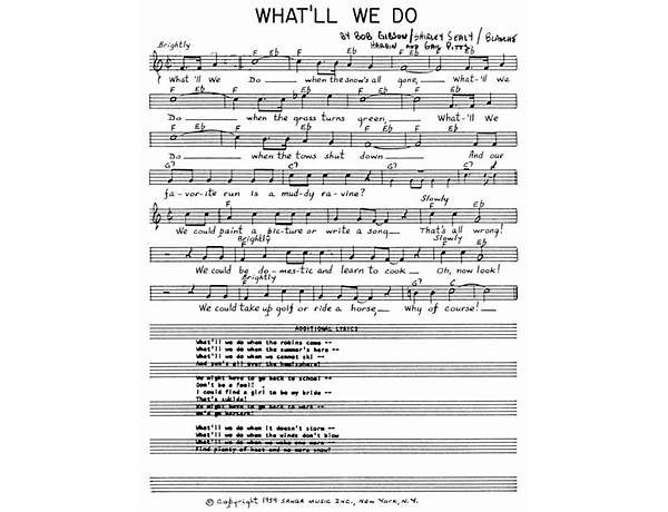 What\'ll We Do en Lyrics [Someone Still Loves You Boris Yeltsin]