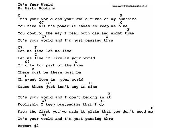 What\'s Your World en Lyrics [Bobby Womack]