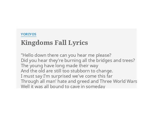 Where Kingdoms Fall en Lyrics [Epicrenel]