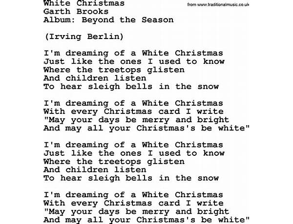 White Christmas en Lyrics [LeAnn Rimes]