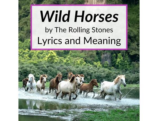 Wild Horses en Lyrics [Faultline]