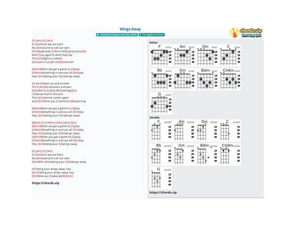 Wings Away en Lyrics [The Apples in Stereo]