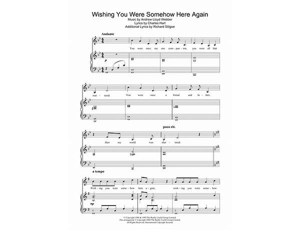 Wishing You Were Somehow Here Again Is A Cover Of: Wishing You Were Somehow Here Again By Original London Cast Of The Phantom Of The Opera (Ft. Sarah Brightman), musical term