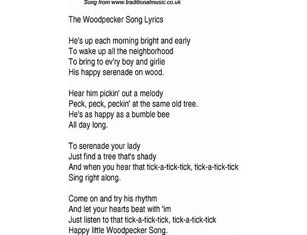Woodpecker de Lyrics [Eloquent]