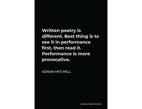 Written: Adrian Michel, musical term