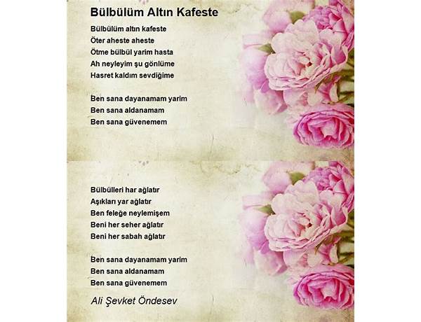 Written: Ali Şevket Öndesev, musical term