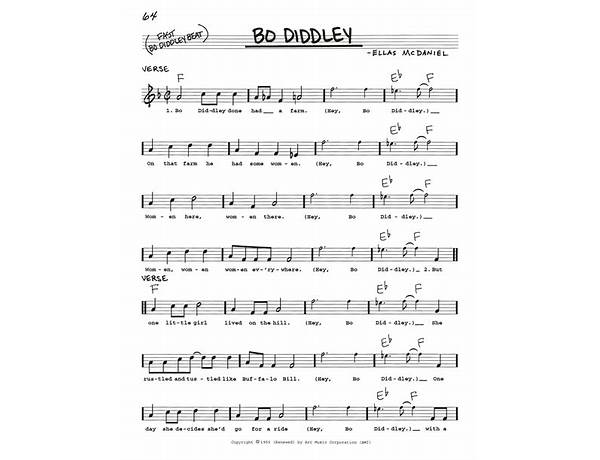 Written: Bo Diddley, musical term