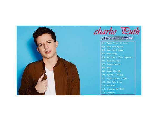 Written: Charlie Puth, musical term