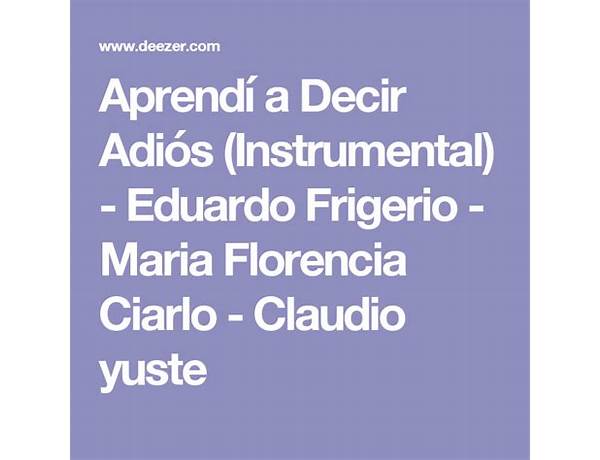 Written: Eduardo Frigerio, musical term