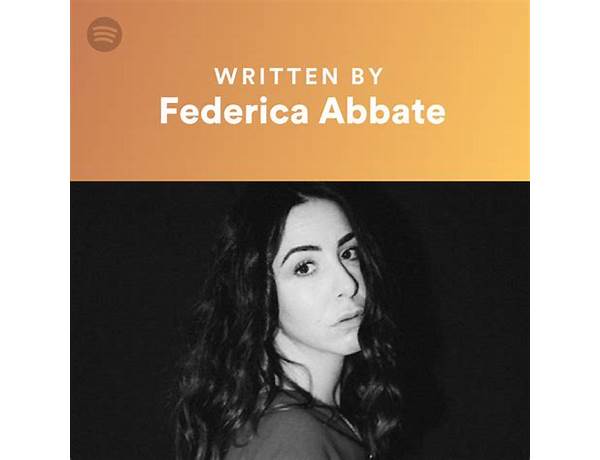 Written: Federica Abbate, musical term