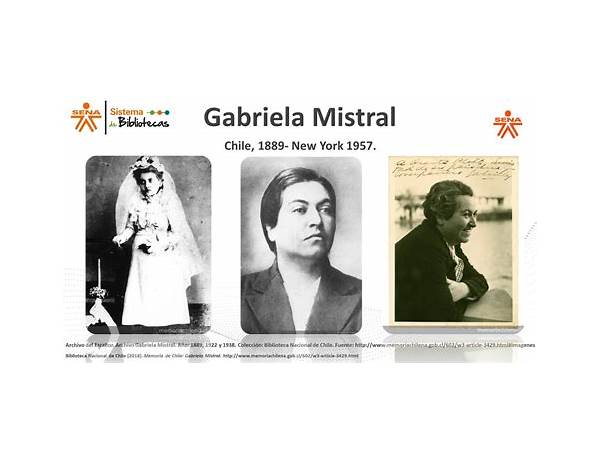 Written: Gabriela Mistral, musical term