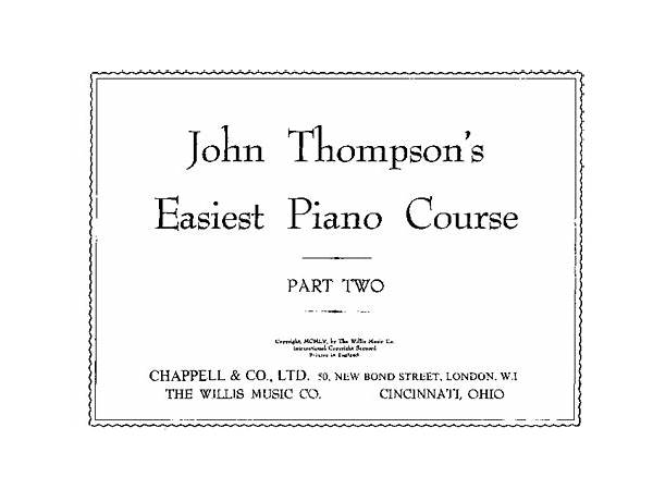 Written: John W. Thompson, musical term