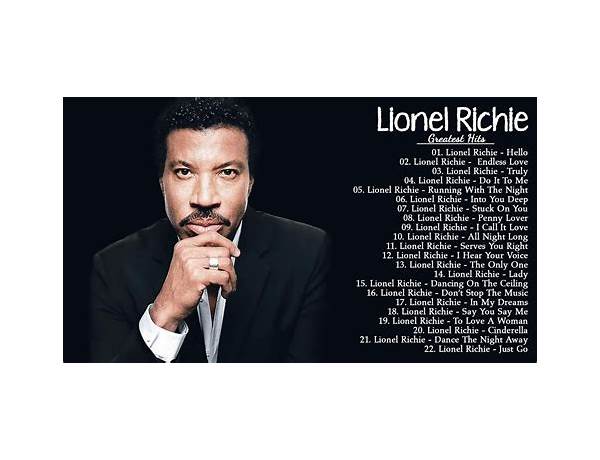 Written: Lionel Richie, musical term