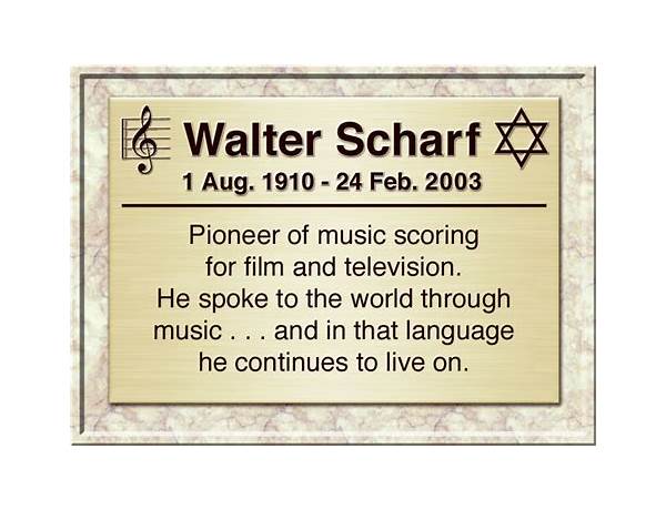 Written: Walter Scharf, musical term