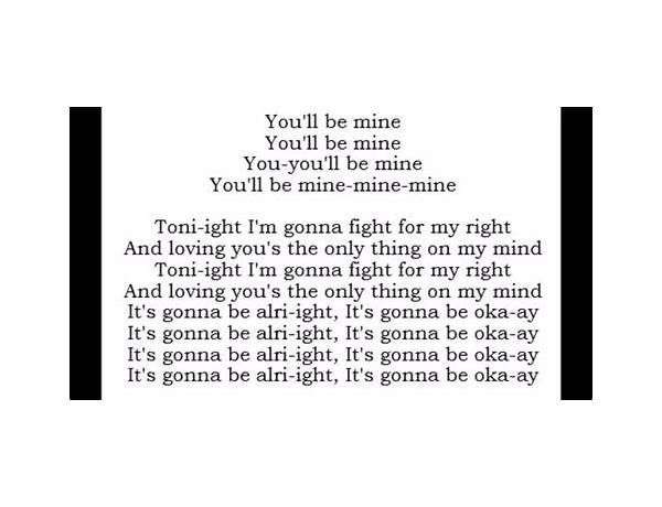 You’ll Be Mine en Lyrics [Havana Brown]