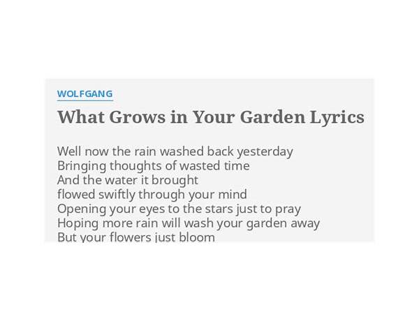 Your Garden en Lyrics [THICK]