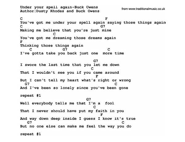 Your Spell en Lyrics [Evan Olson]