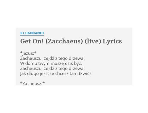 Zacheusz pl Lyrics [Ks. Jakub Bartczak]