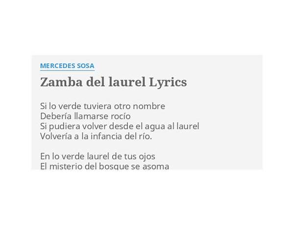 Zamba del Laurel es Lyrics [Nicole Bunout]