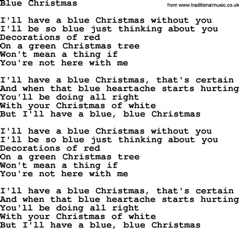 Blue Christmas lyrics credits, cast, crew of song