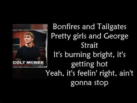 Bonfires and Tailgates lyrics credits, cast, crew of song