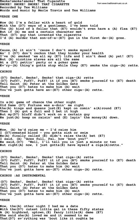 CIGARETTE SMOKE lyrics credits, cast, crew of song