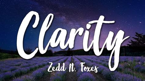 Clarity. lyrics credits, cast, crew of song