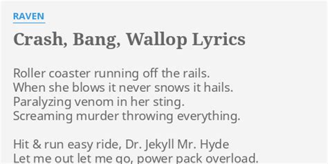 Crash, Bang, Wallop! lyrics credits, cast, crew of song