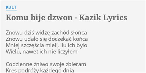 Dziś Już Was Nie Widzę lyrics credits, cast, crew of song