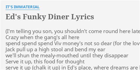 Ed's Funky Diner lyrics credits, cast, crew of song